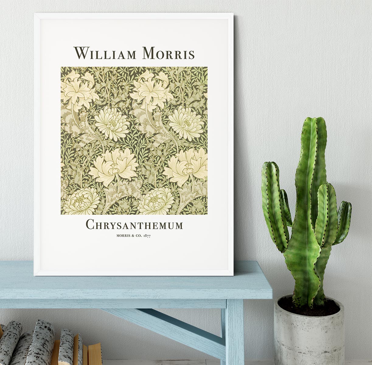 William Morris Chrysanthemum Framed Print - Canvas Art Rocks - 5