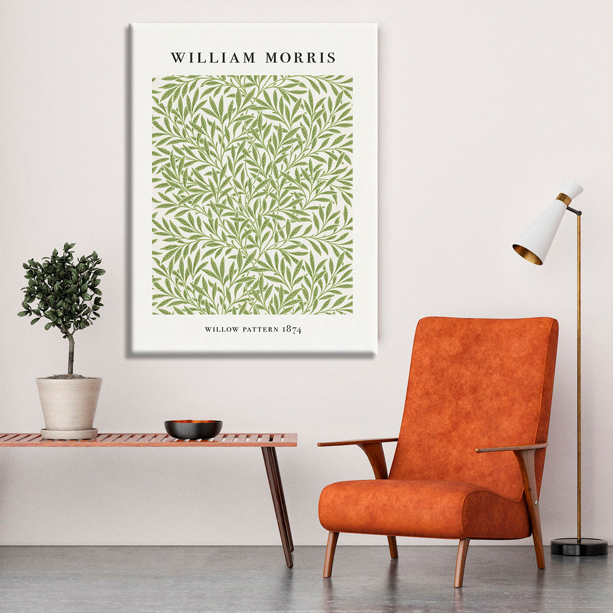 William Morris Willow Pattern Canvas Print or Poster - Canvas Art Rocks - 6