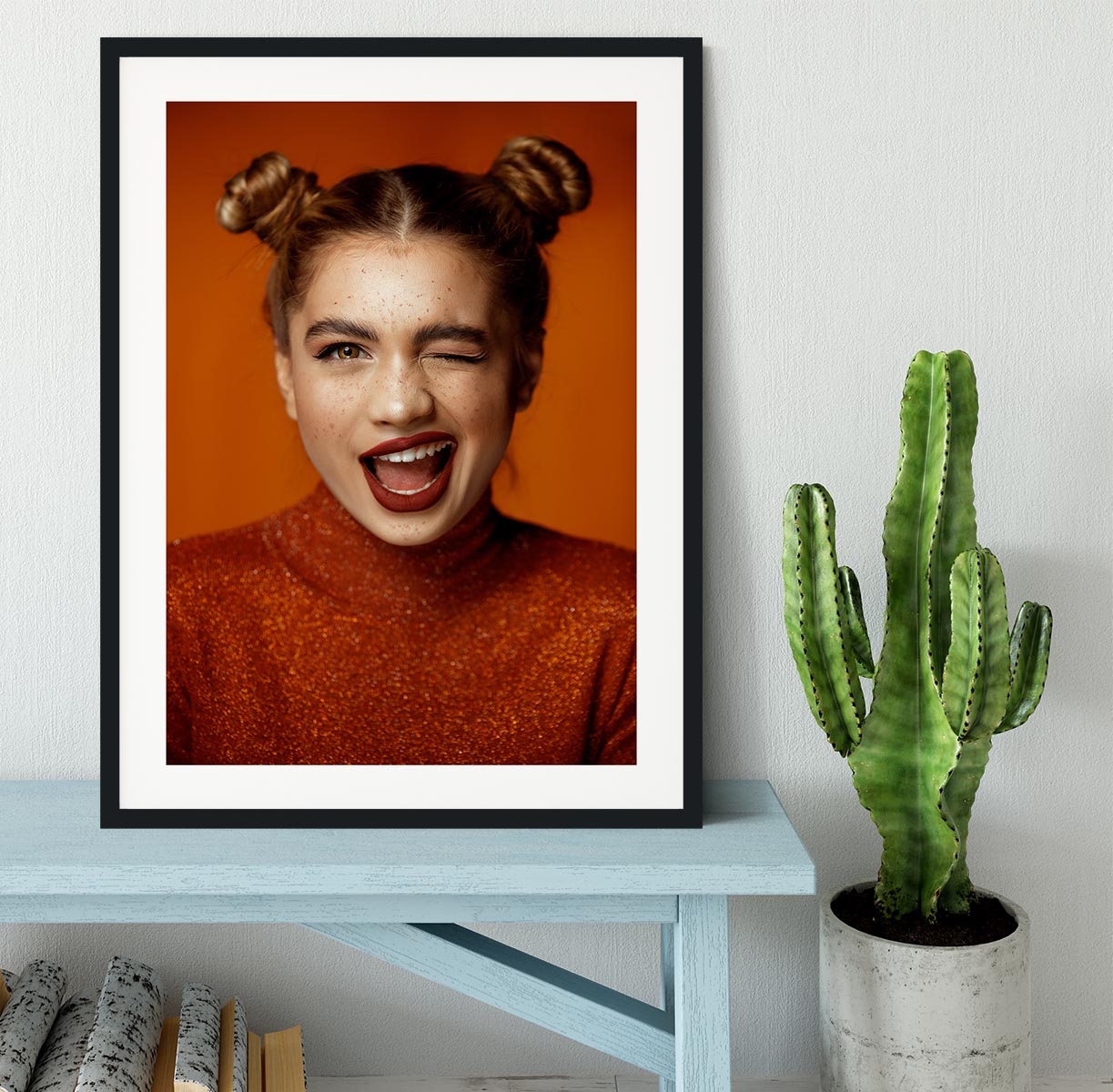 Winky Framed Print - 1x - 1