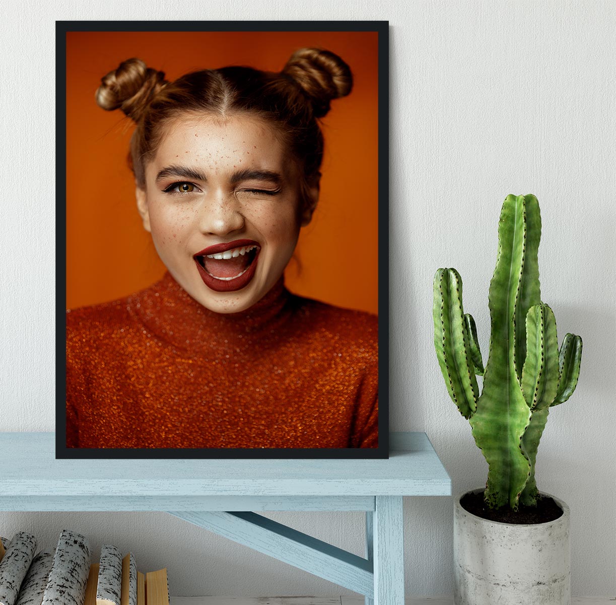 Winky Framed Print - 1x - 2