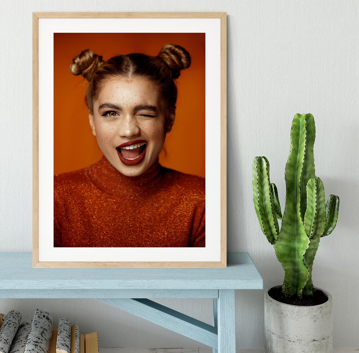 Winky Framed Print - 1x - 3