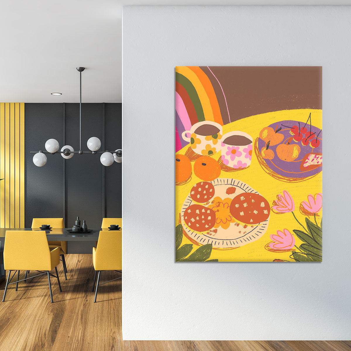 Yellow table Canvas Print or Poster - Canvas Art Rocks - 4