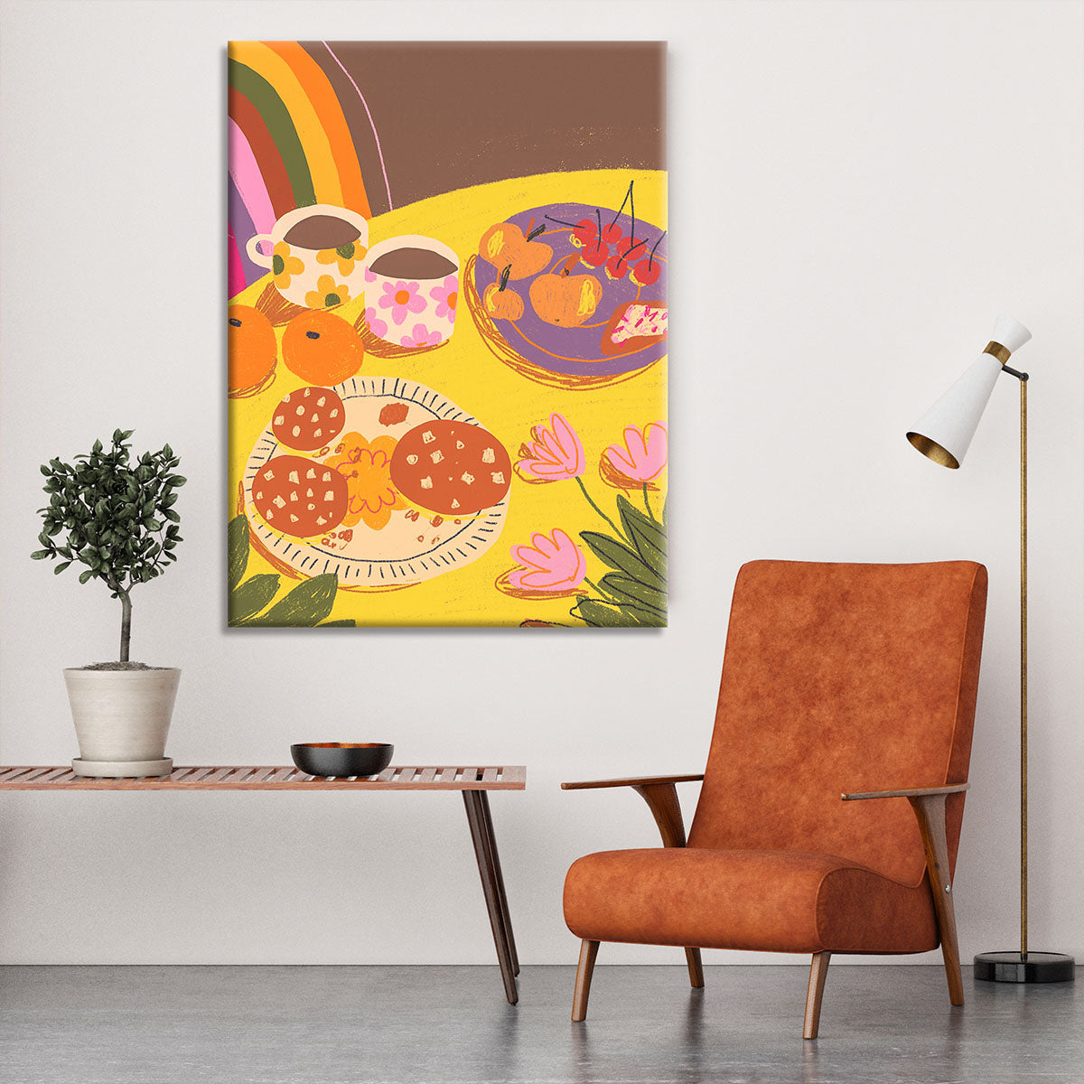 Yellow table Canvas Print or Poster - Canvas Art Rocks - 6