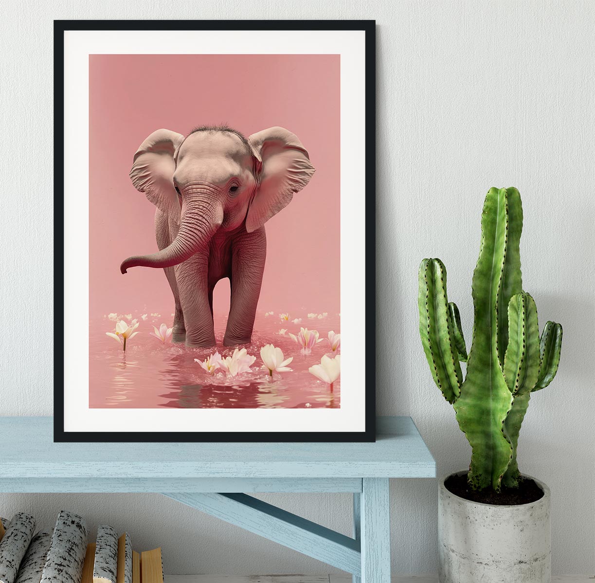 Young Elephant Framed Print - 1x - 1