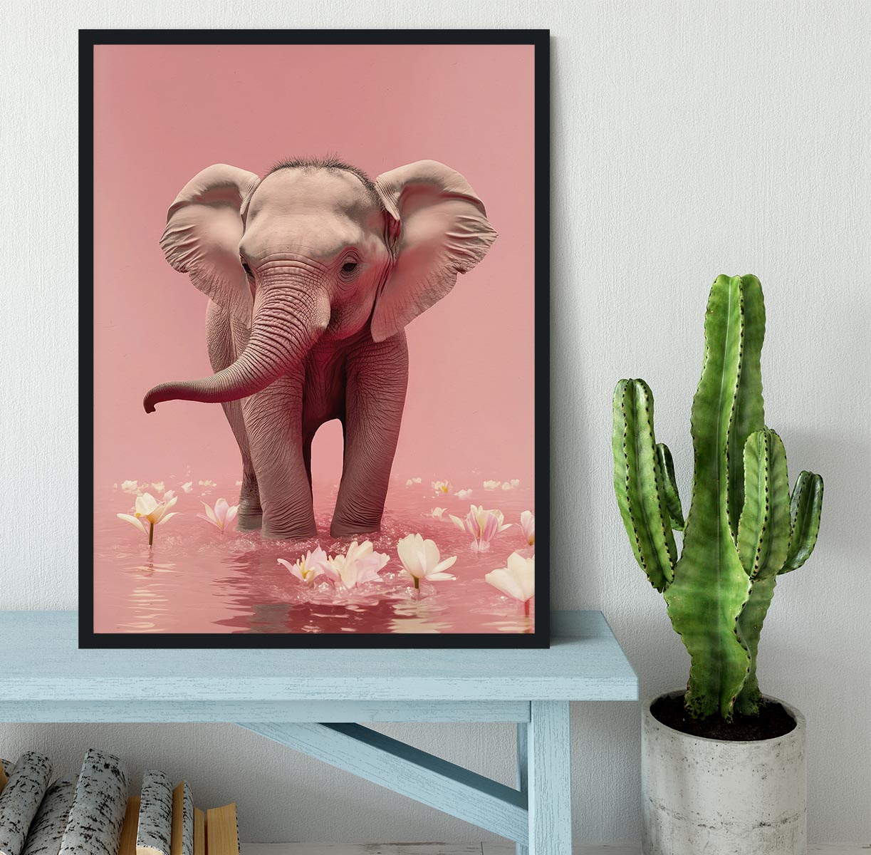 Young Elephant Framed Print - 1x - 2