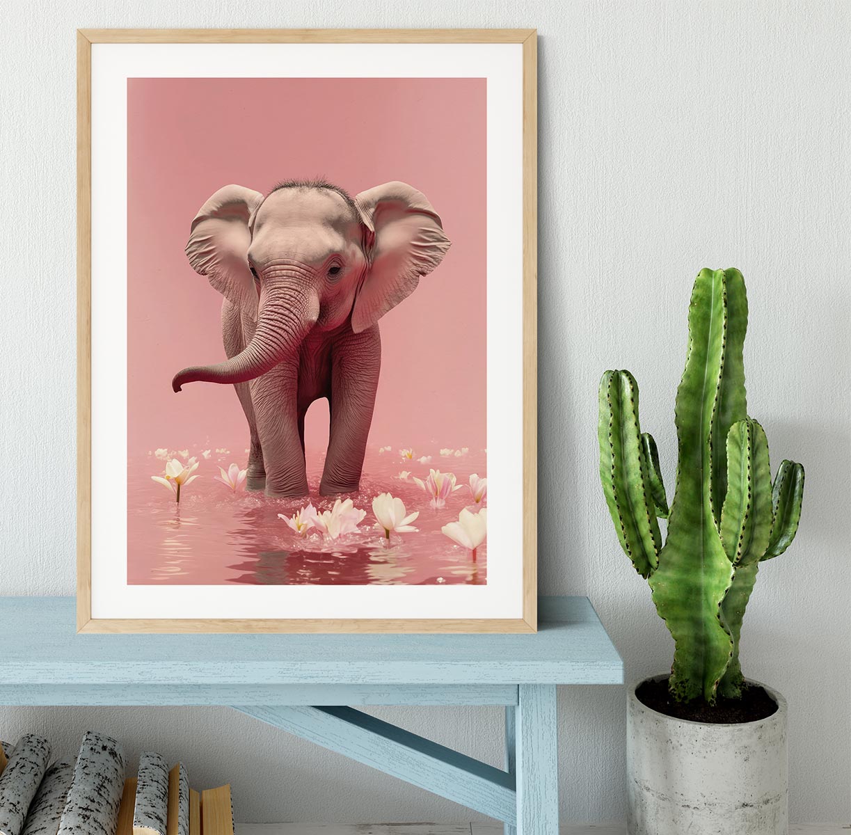 Young Elephant Framed Print - 1x - 3