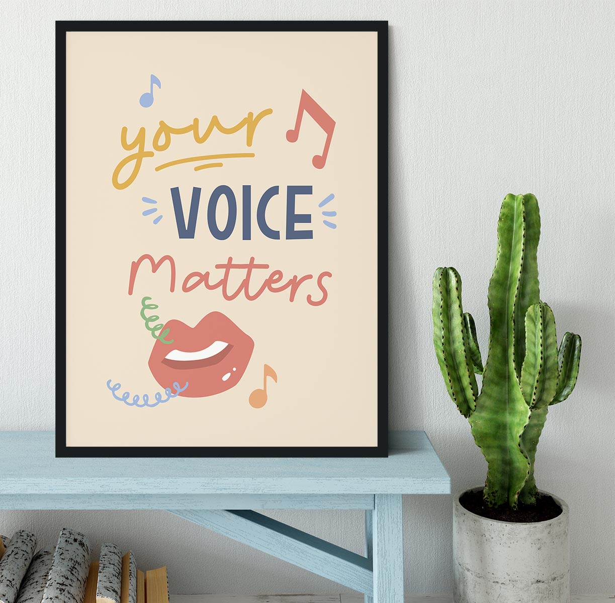 Your Voice Matters Framed Print - Canvas Art Rocks - 2