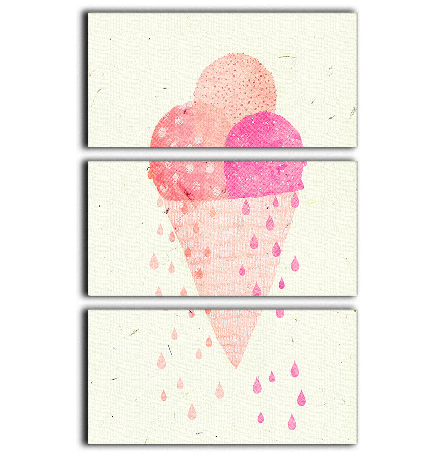 Yummy Ice 3 Split Panel Canvas Print - 1x - 1