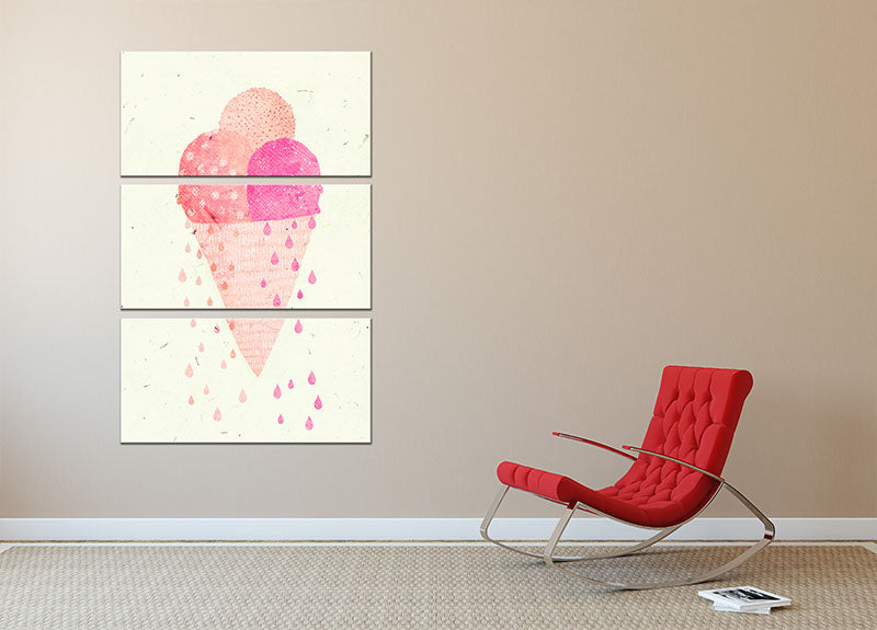 Yummy Ice 3 Split Panel Canvas Print - 1x - 2