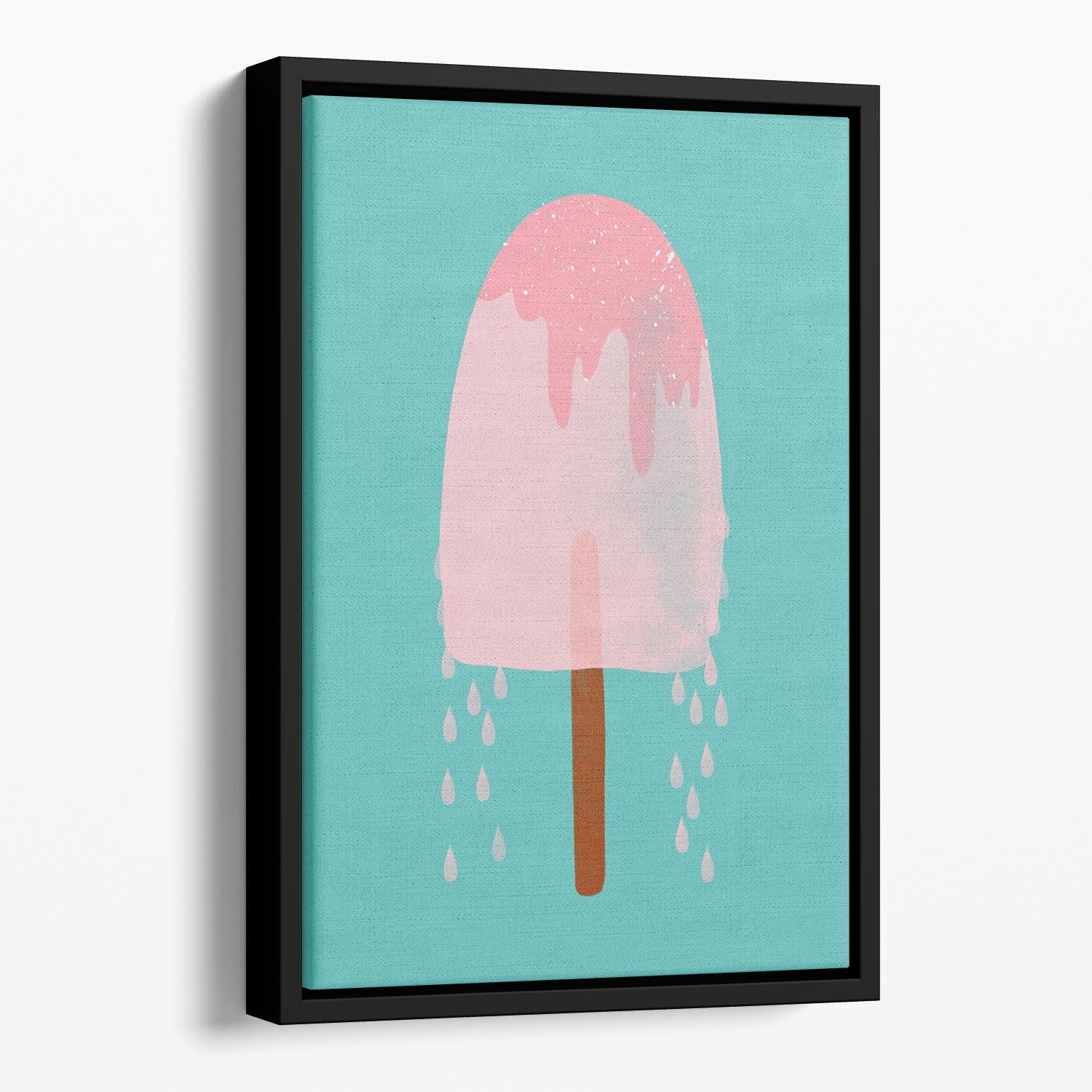 Yummy Ice Cream Floating Framed Canvas - 1x - 1