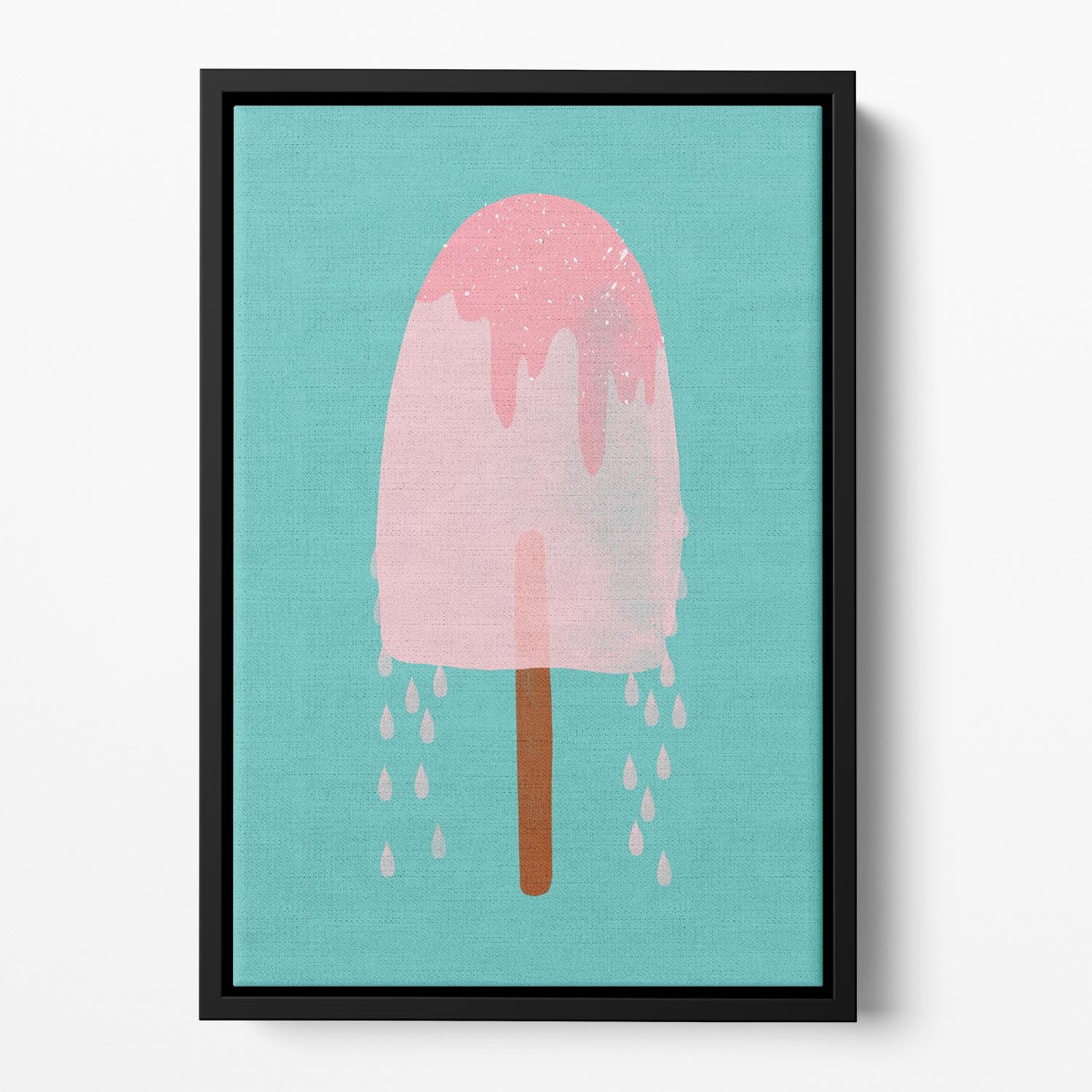 Yummy Ice Cream Floating Framed Canvas - 1x - 2