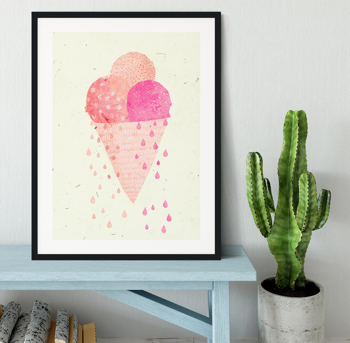 Yummy Ice Framed Print - 1x - 1