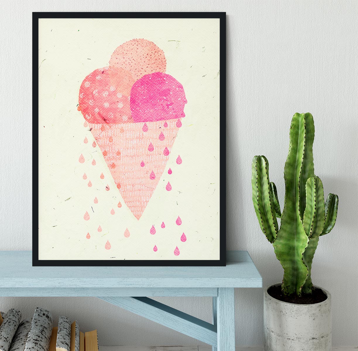 Yummy Ice Framed Print - 1x - 2