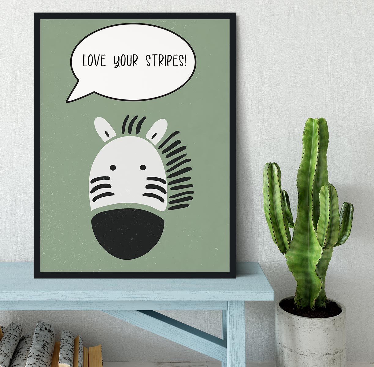 Zebra nursery print Framed Print - 1x - 2