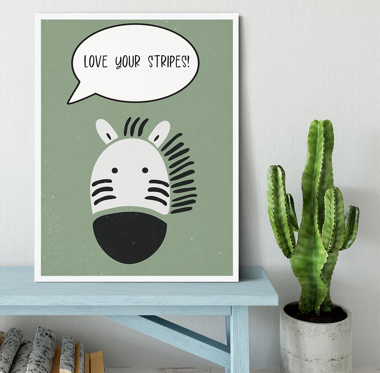 Zebra nursery print Framed Print - 1x -6