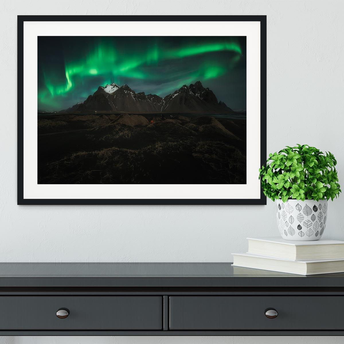 aurora borealis Framed Print - Canvas Art Rocks - 1