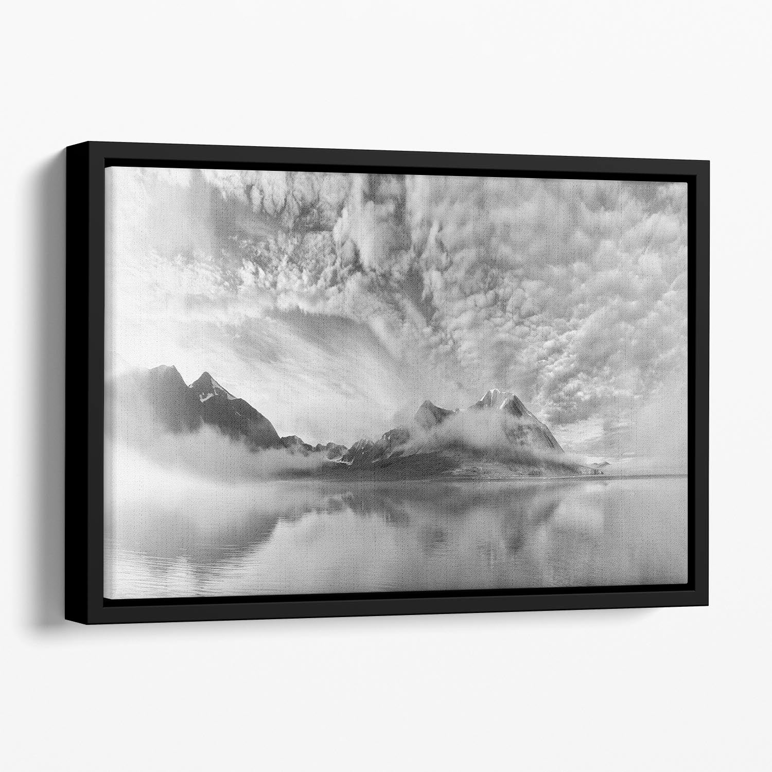 Morning Mist Floating Framed Canvas - Canvas Art Rocks - 1