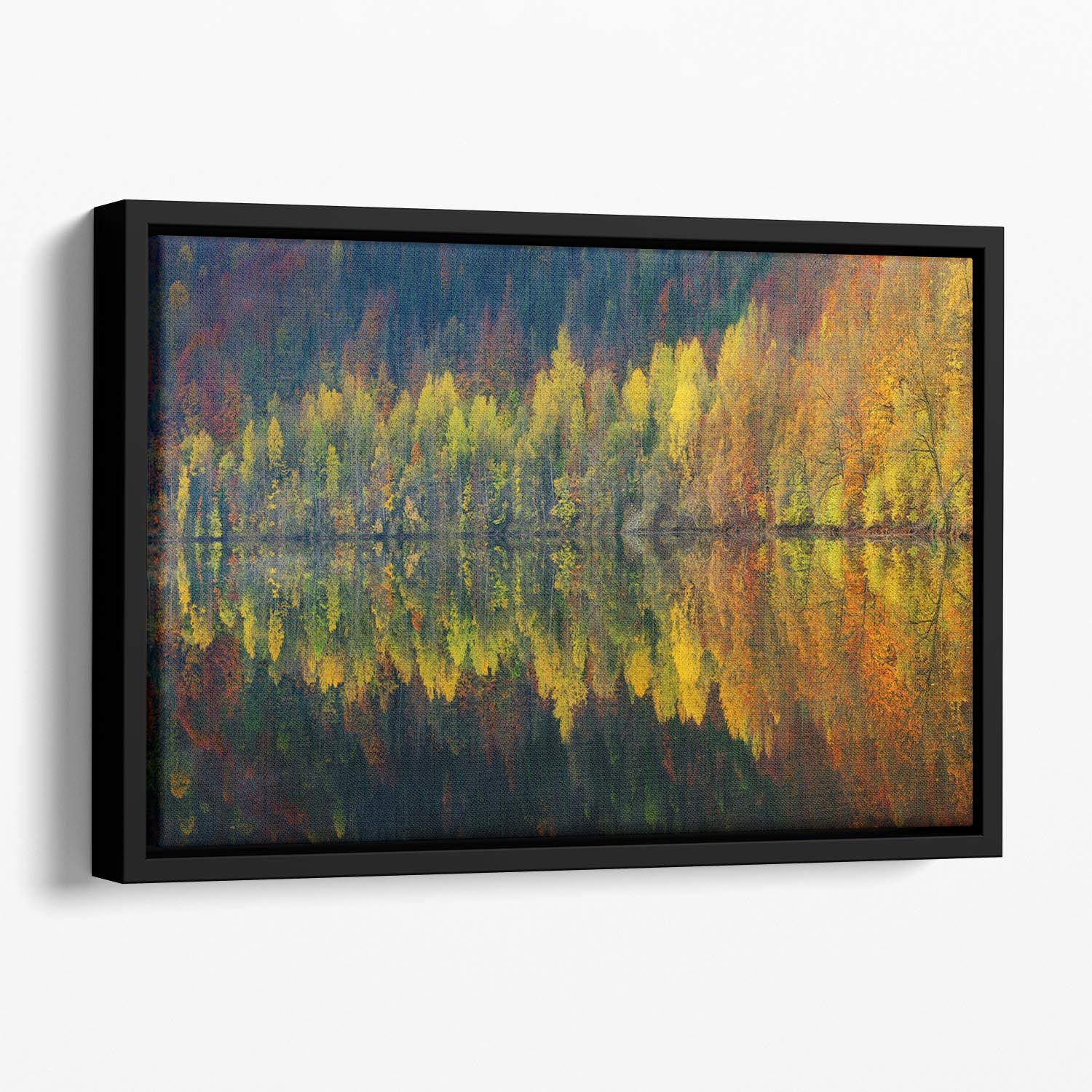 Autumnal Silence Floating Framed Canvas - Canvas Art Rocks - 1