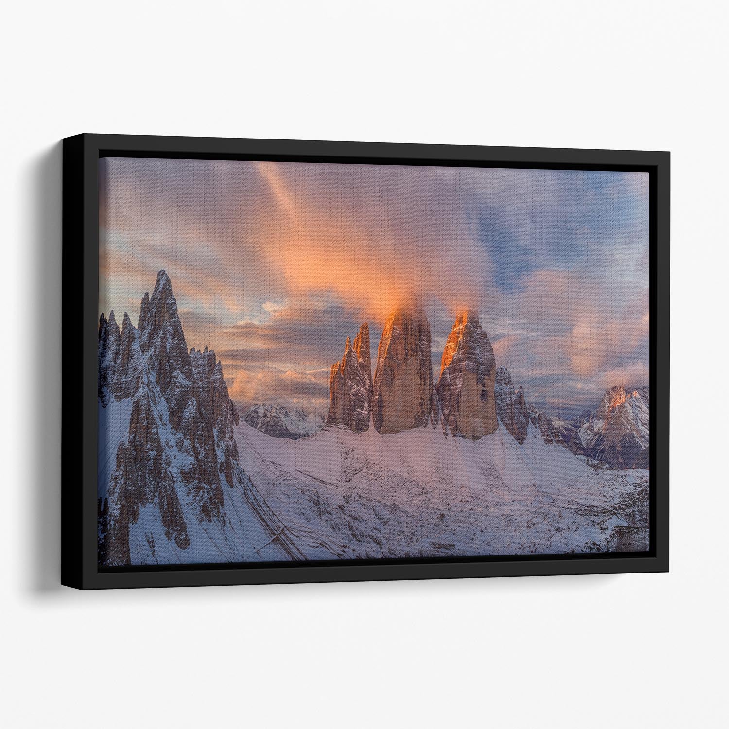 The Story Of The One Sunrise Floating Framed Canvas - Canvas Art Rocks - 1