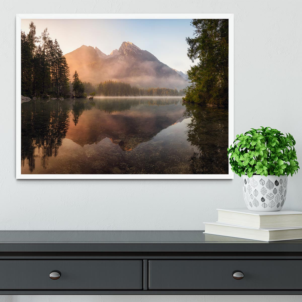 Glowing Mist Framed Print - Canvas Art Rocks -6