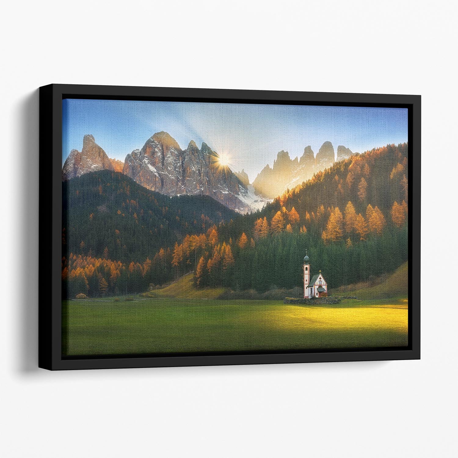 Santa Maddalena Floating Framed Canvas - Canvas Art Rocks - 1