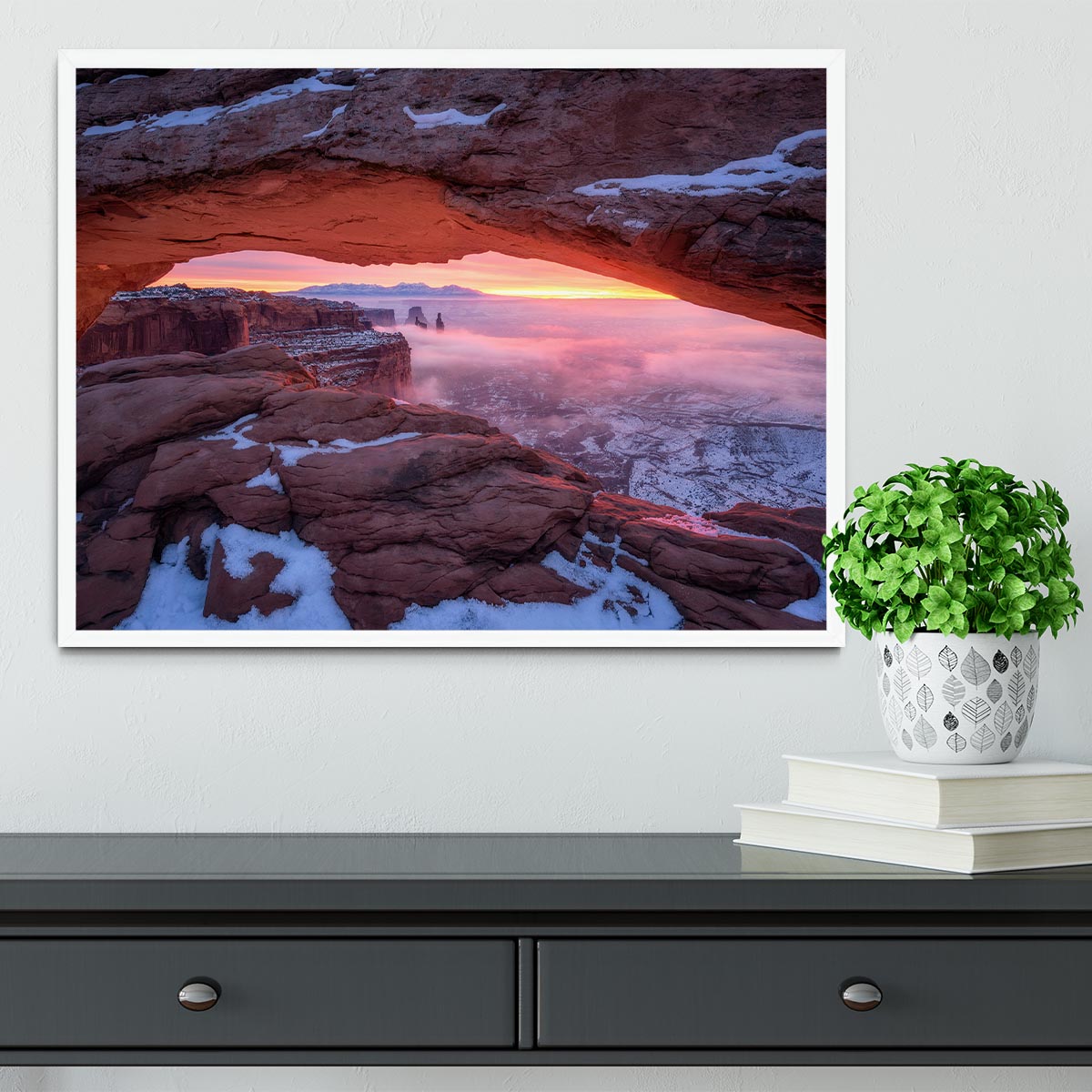 The Moment Right Before Sunrise Framed Print - Canvas Art Rocks -6