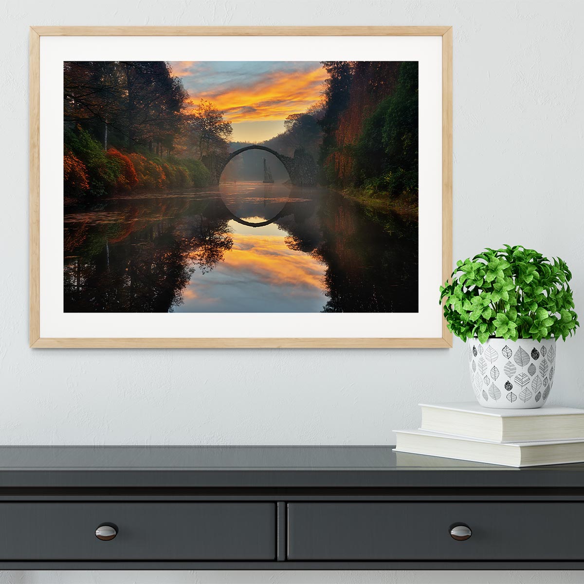 Autumn Garden Framed Print - Canvas Art Rocks - 3