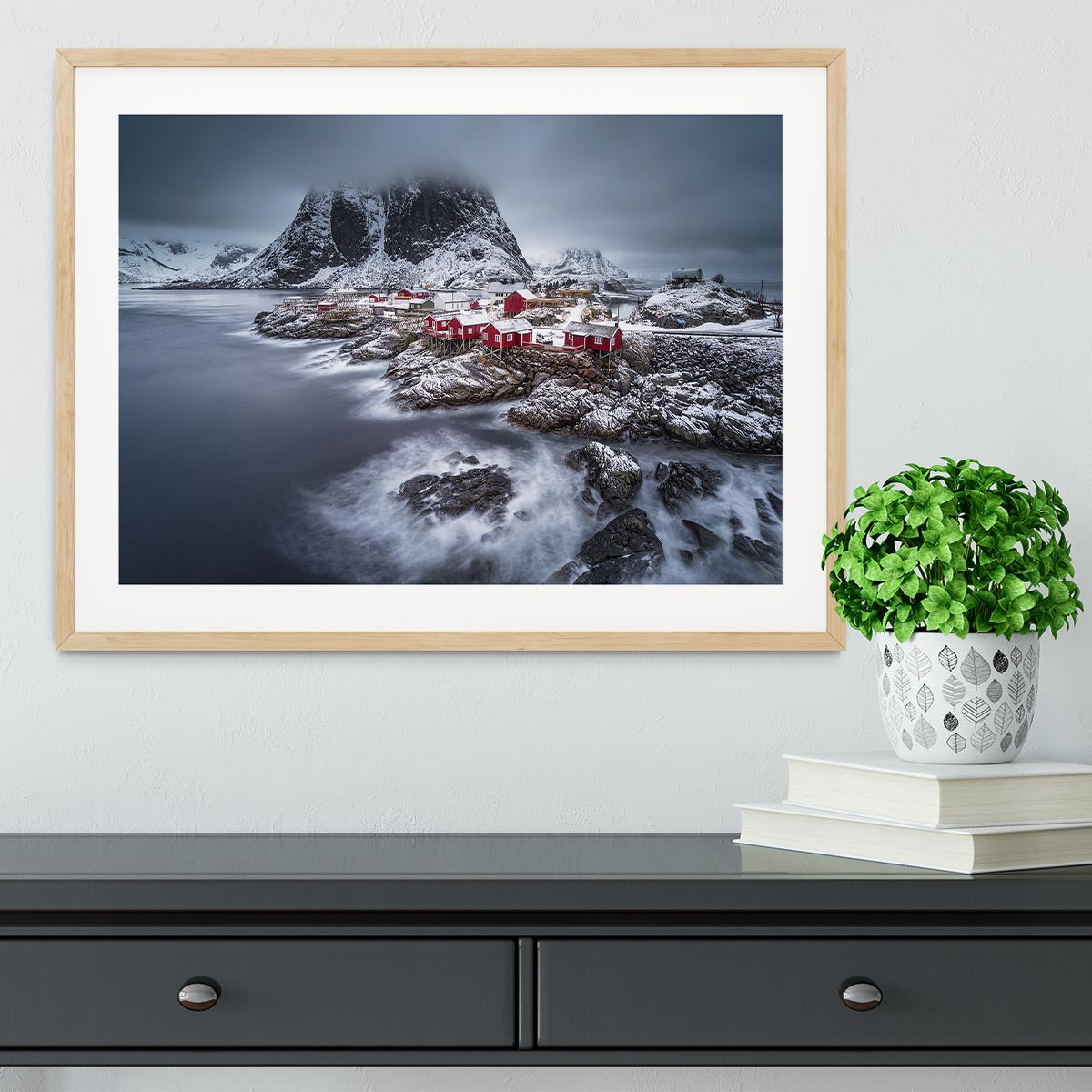 Winter Lofoten Islands Framed Print - Canvas Art Rocks - 3