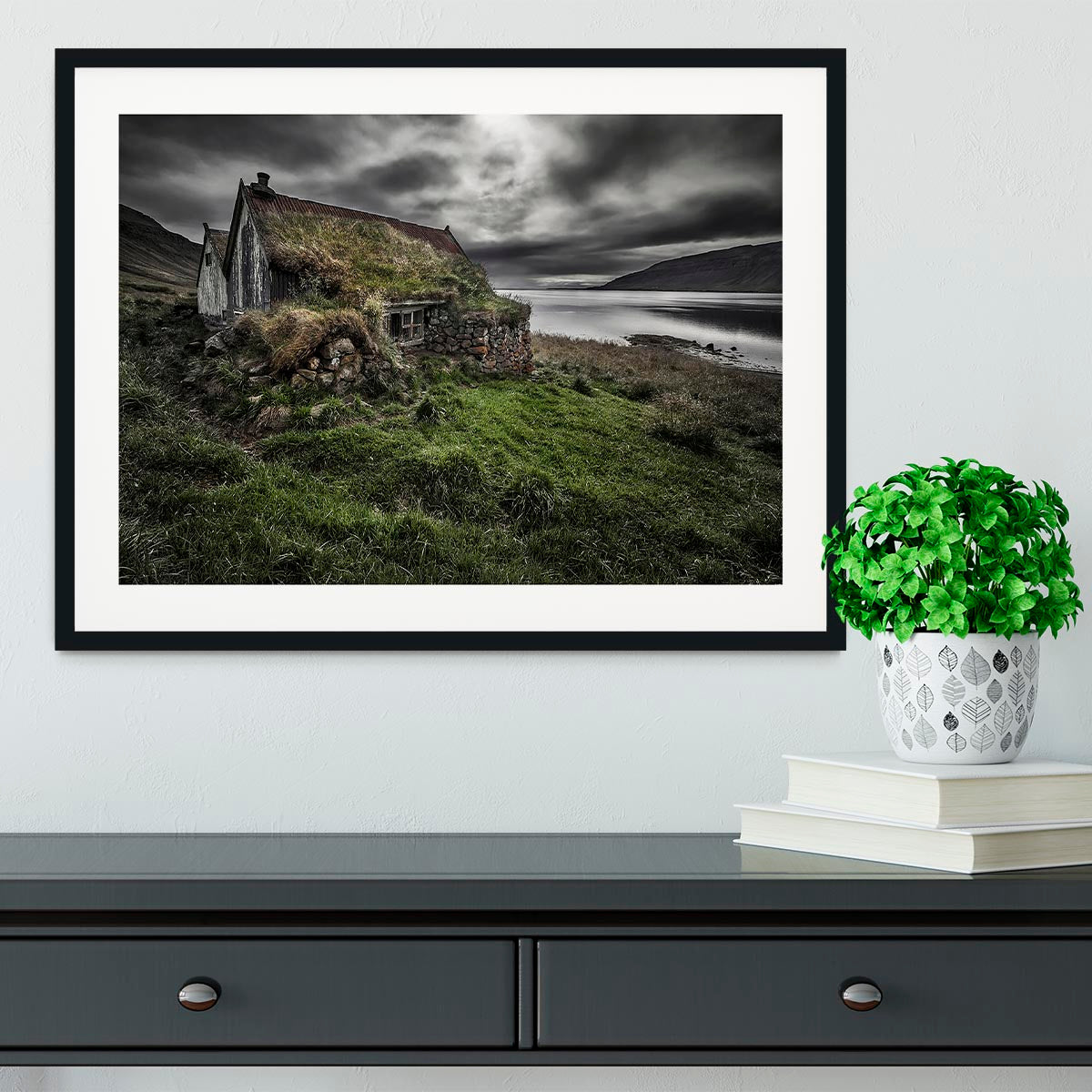 Turf And Stones Framed Print - Canvas Art Rocks - 1