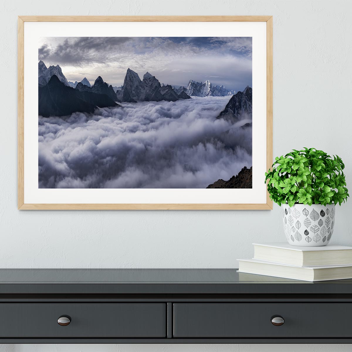 Cloud River Framed Print - Canvas Art Rocks - 3