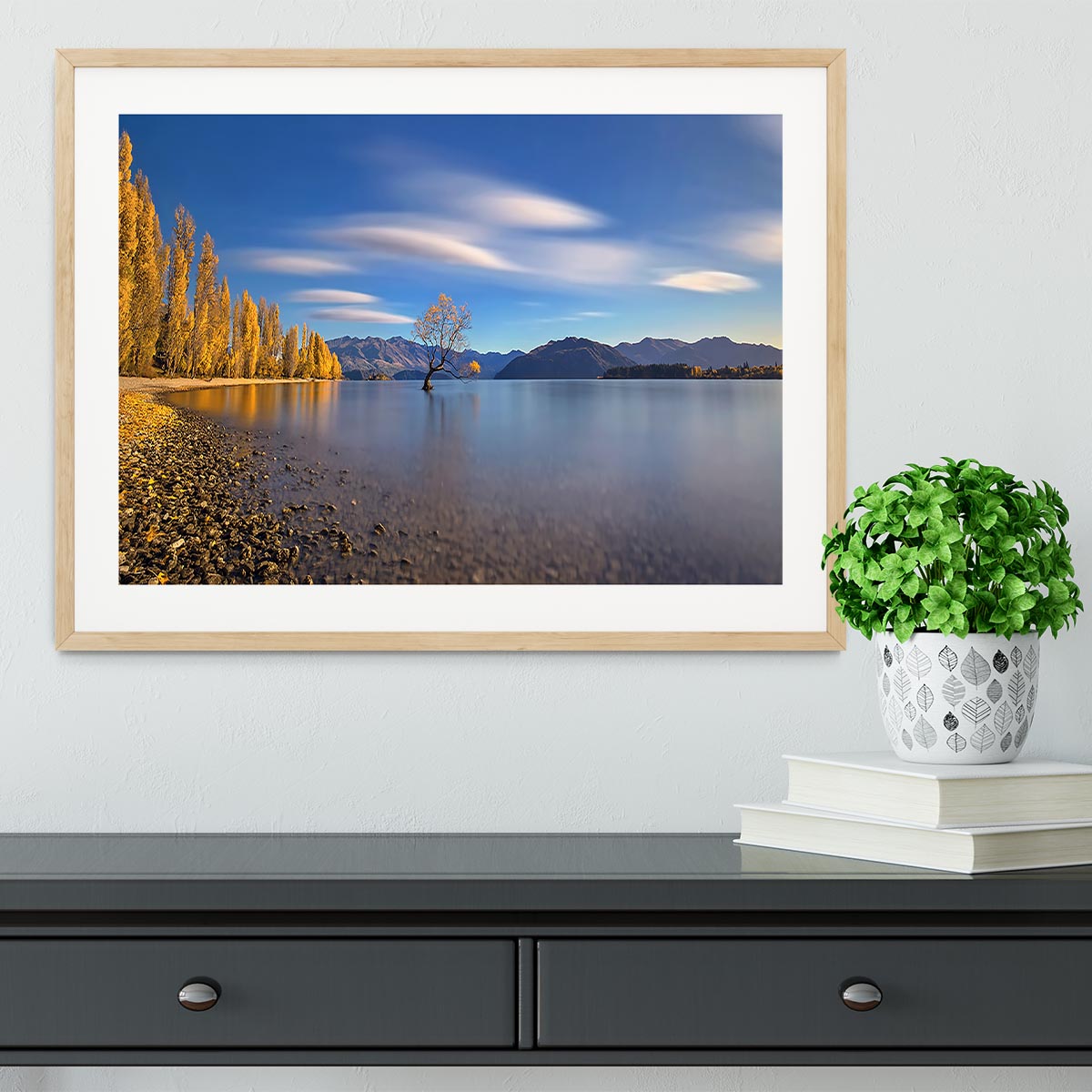 Autumn In Lake Wanaka Framed Print - Canvas Art Rocks - 3