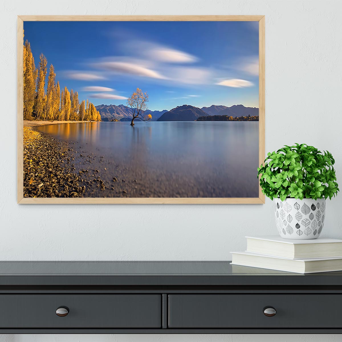 Autumn In Lake Wanaka Framed Print - Canvas Art Rocks - 4