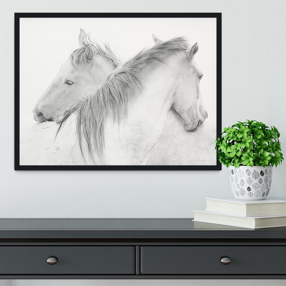 Horses Framed Print - Canvas Art Rocks - 2