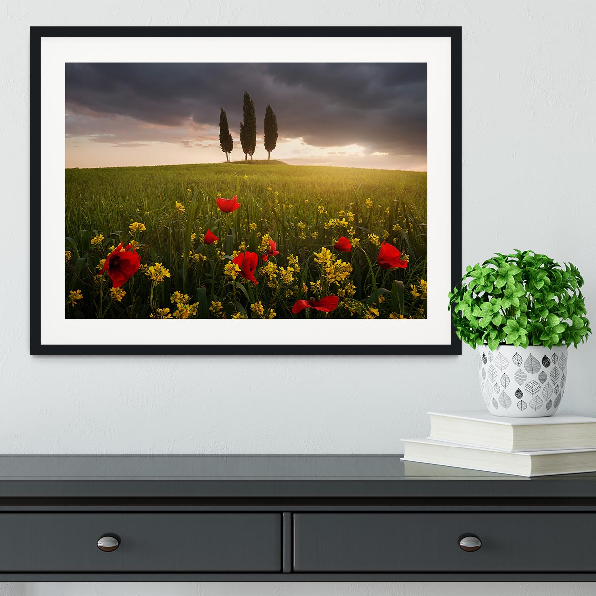 Blooming Tuscany Framed Print - Canvas Art Rocks - 1