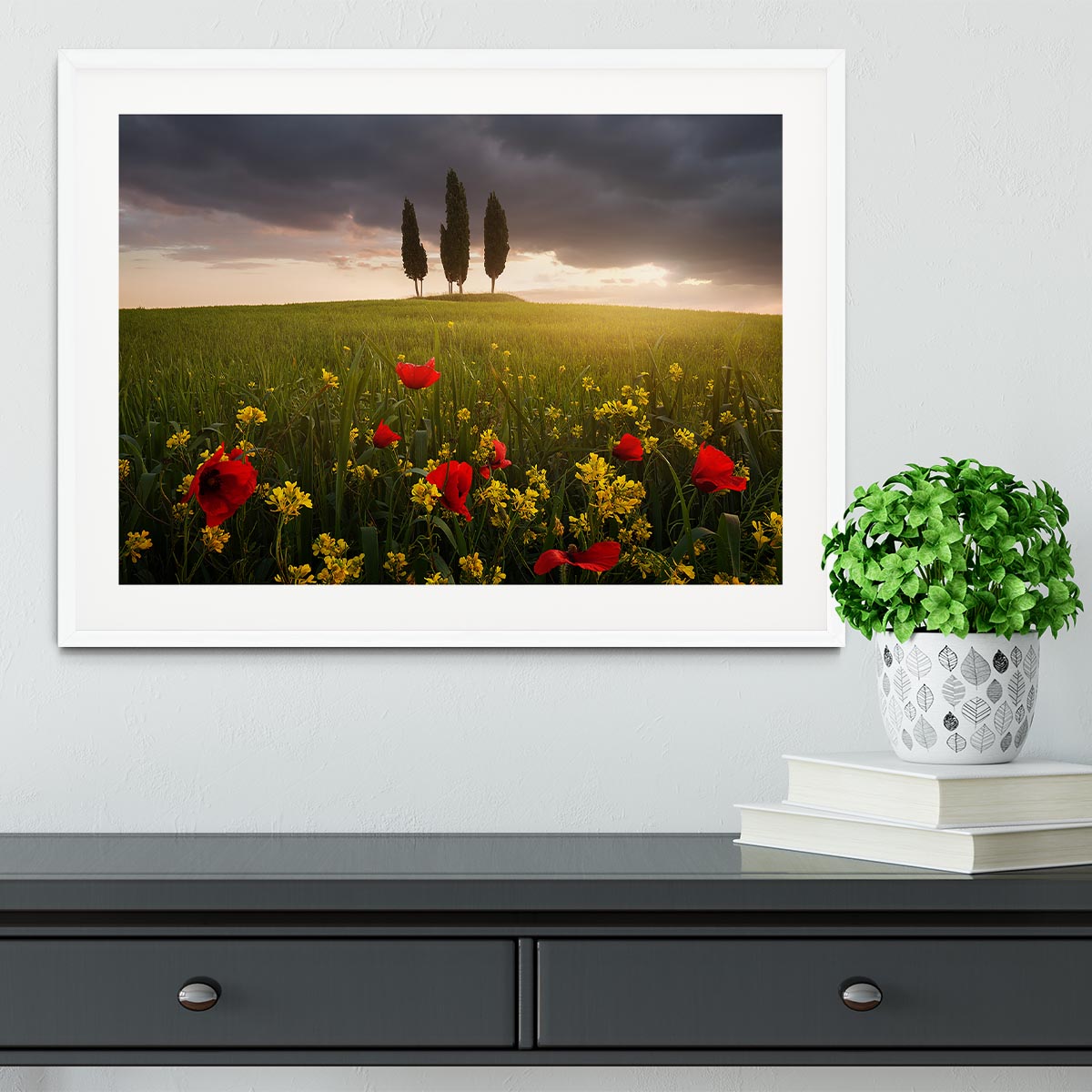 Blooming Tuscany Framed Print - Canvas Art Rocks - 5