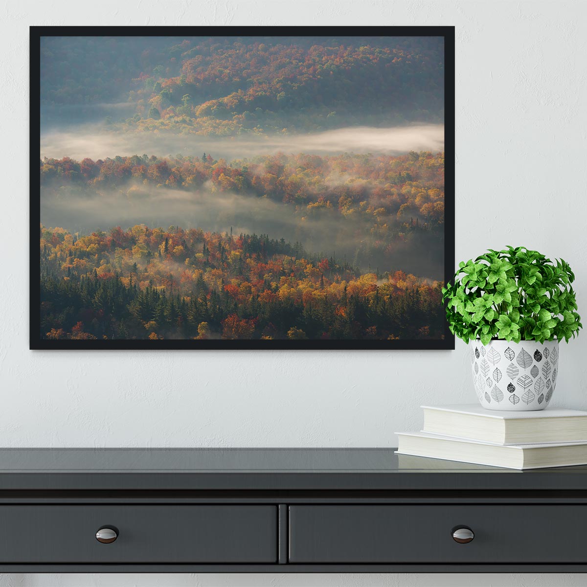 Misty Morning Framed Print - Canvas Art Rocks - 2