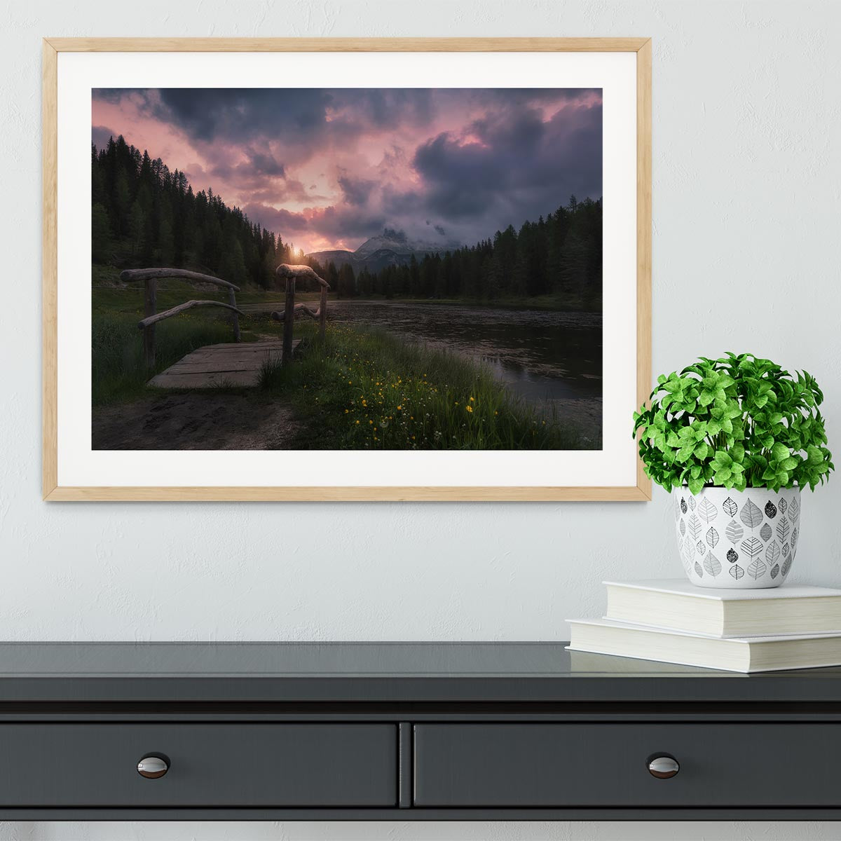 Bridge To The River Framed Print - Canvas Art Rocks - 3