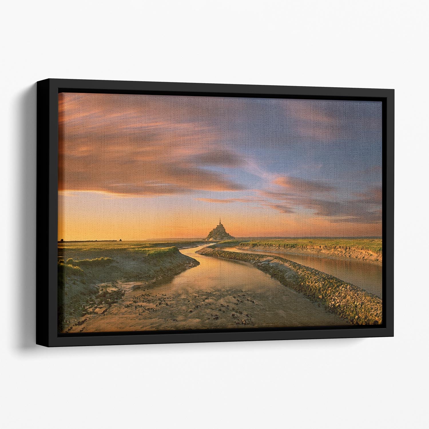 Saint-Michel Floating Framed Canvas - Canvas Art Rocks - 1