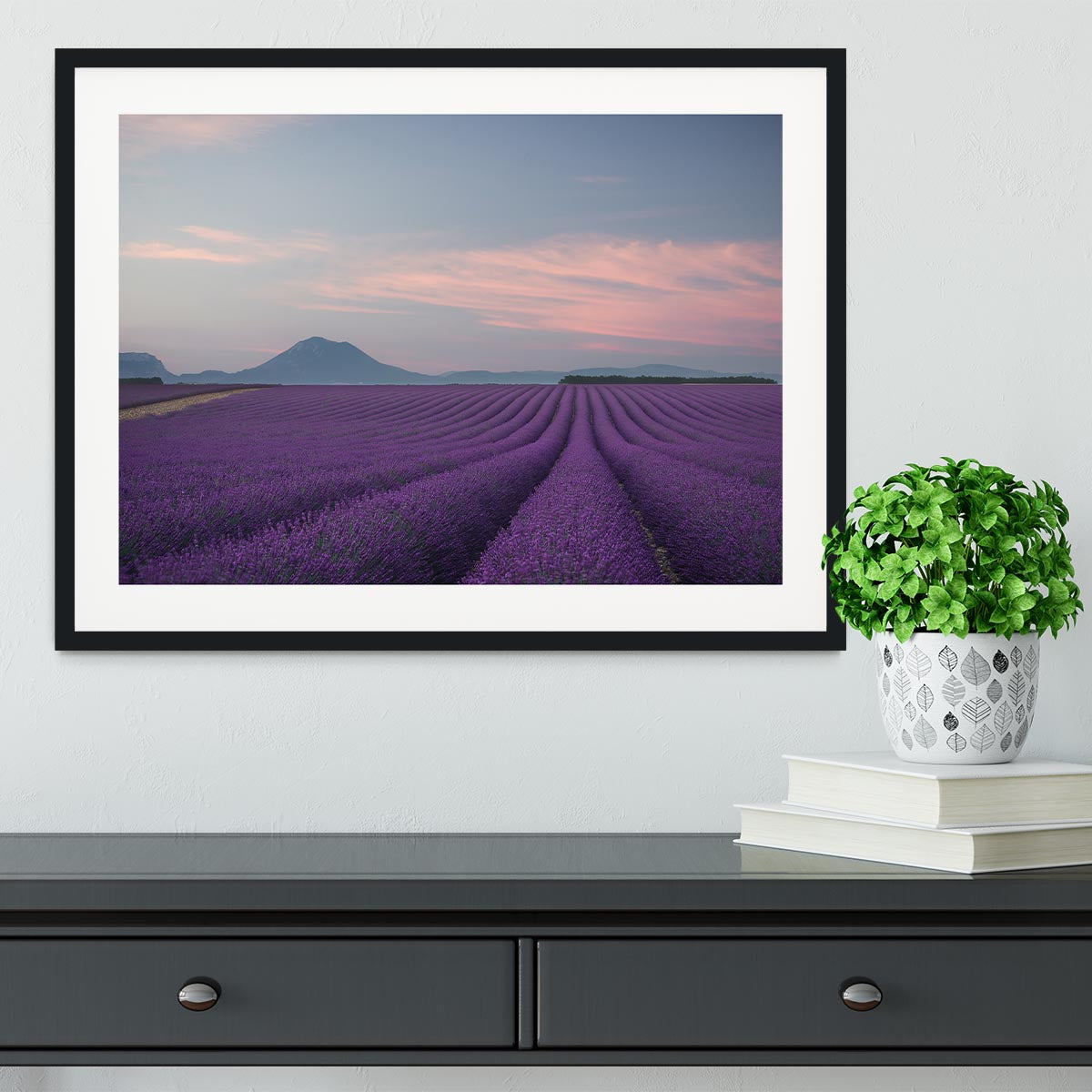 Lavender Field Framed Print - Canvas Art Rocks - 1