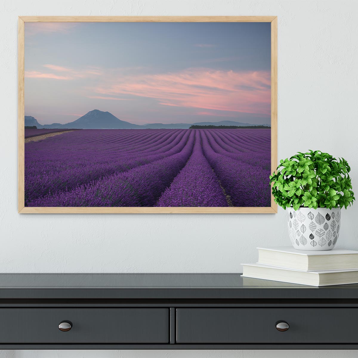 Lavender Field Framed Print - Canvas Art Rocks - 4