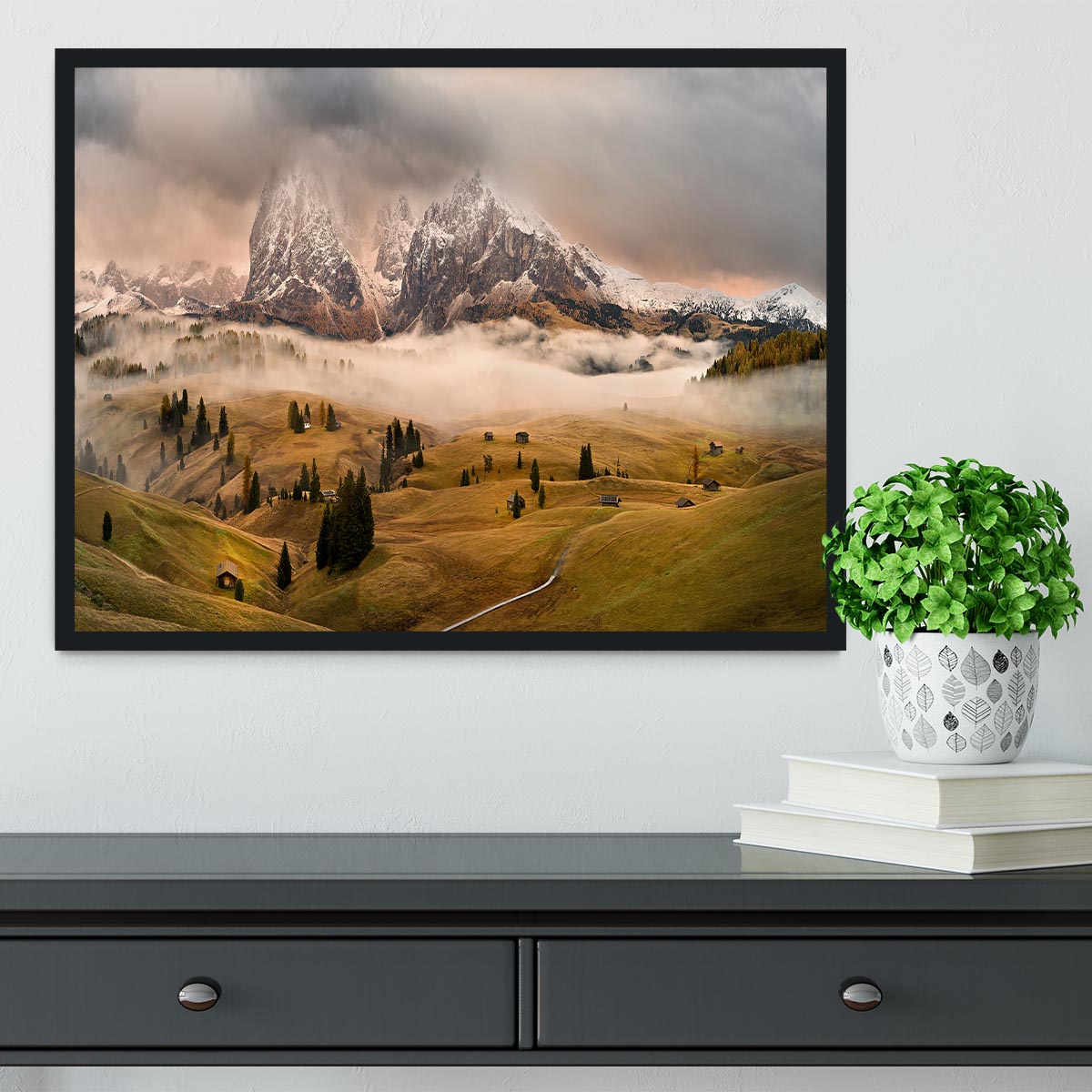 Dolomites Myths Framed Print - Canvas Art Rocks - 2