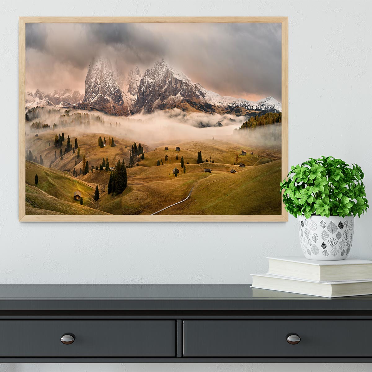 Dolomites Myths Framed Print - Canvas Art Rocks - 4