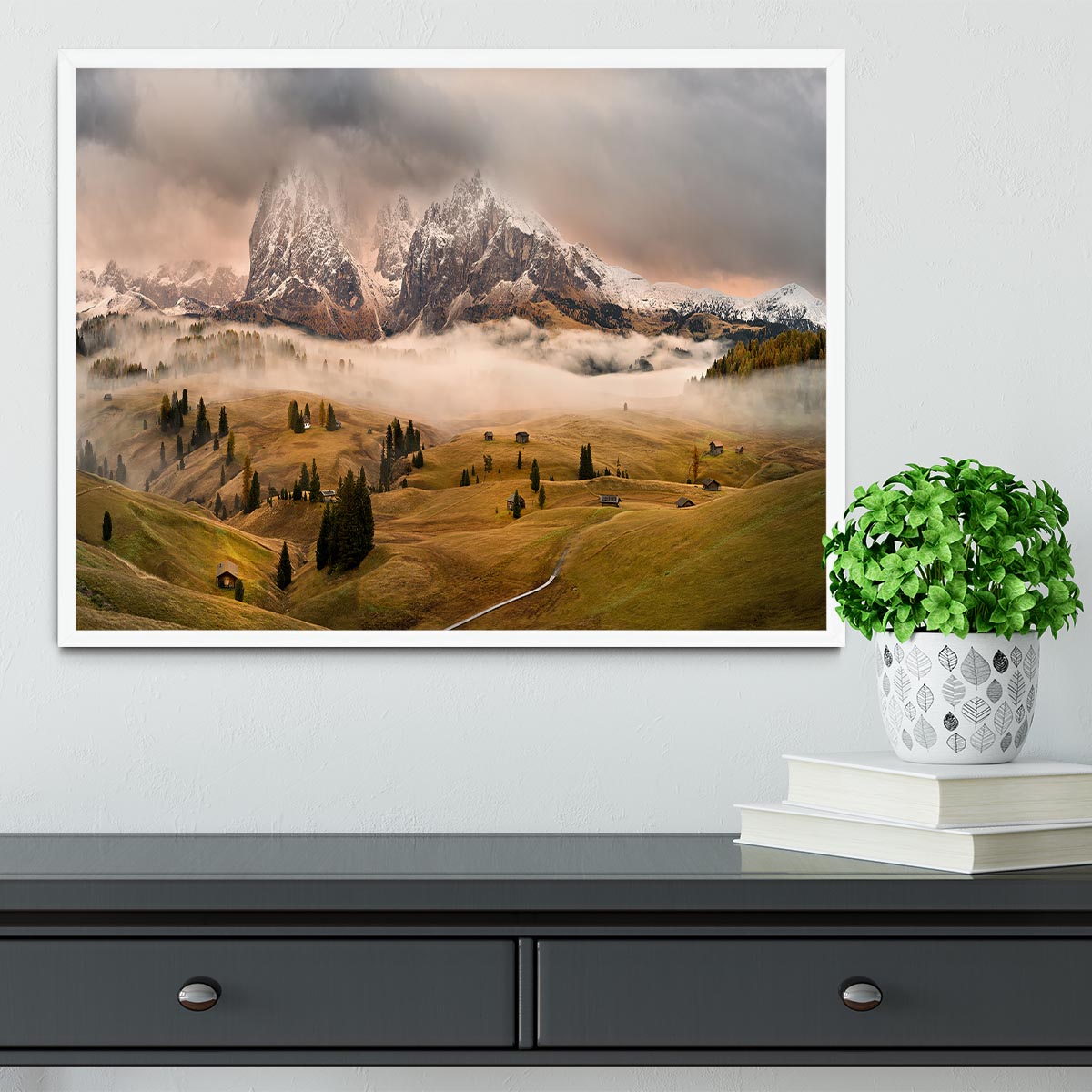 Dolomites Myths Framed Print - Canvas Art Rocks -6