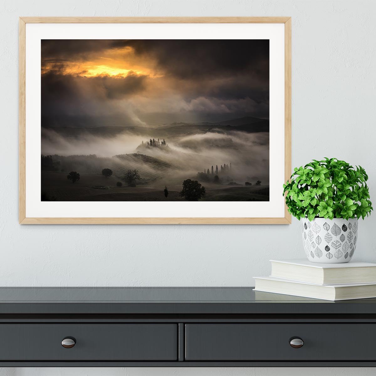 Waves Of Fog Framed Print - Canvas Art Rocks - 3