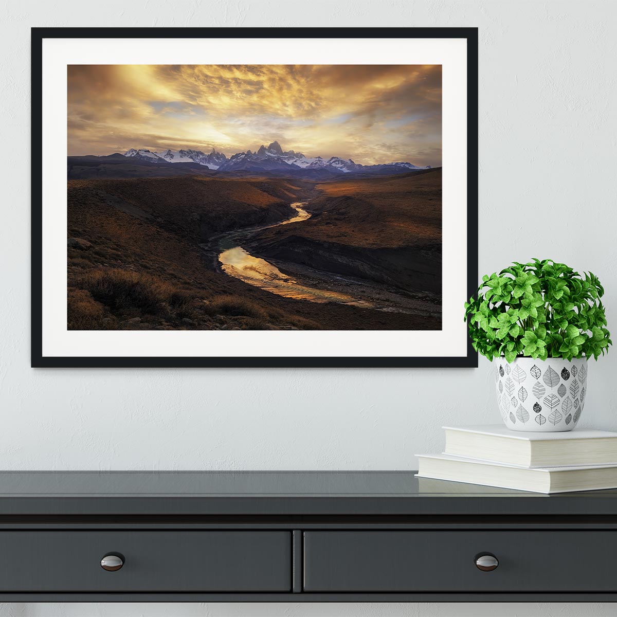 View From The Gorge Framed Print - Canvas Art Rocks - 1