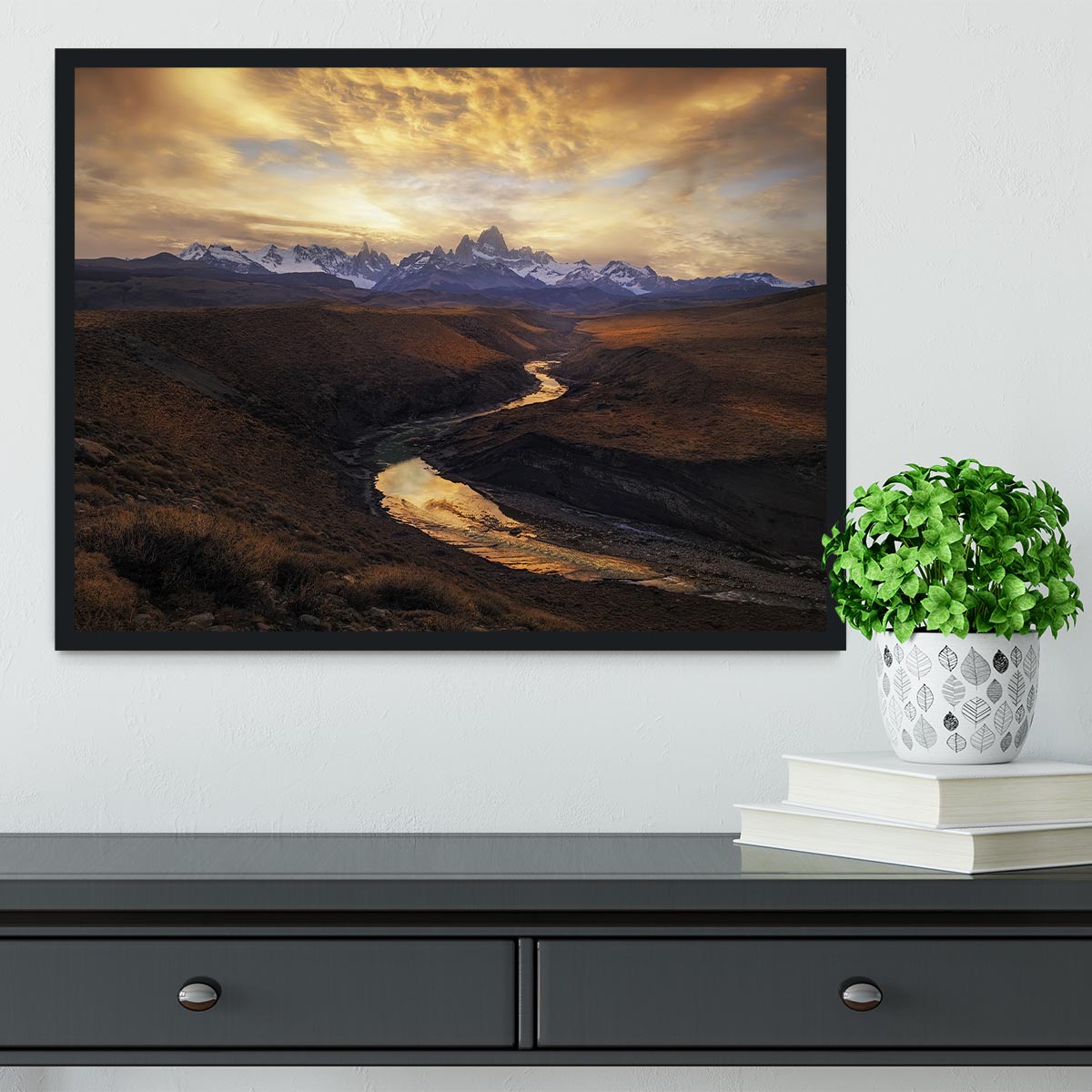 View From The Gorge Framed Print - Canvas Art Rocks - 2