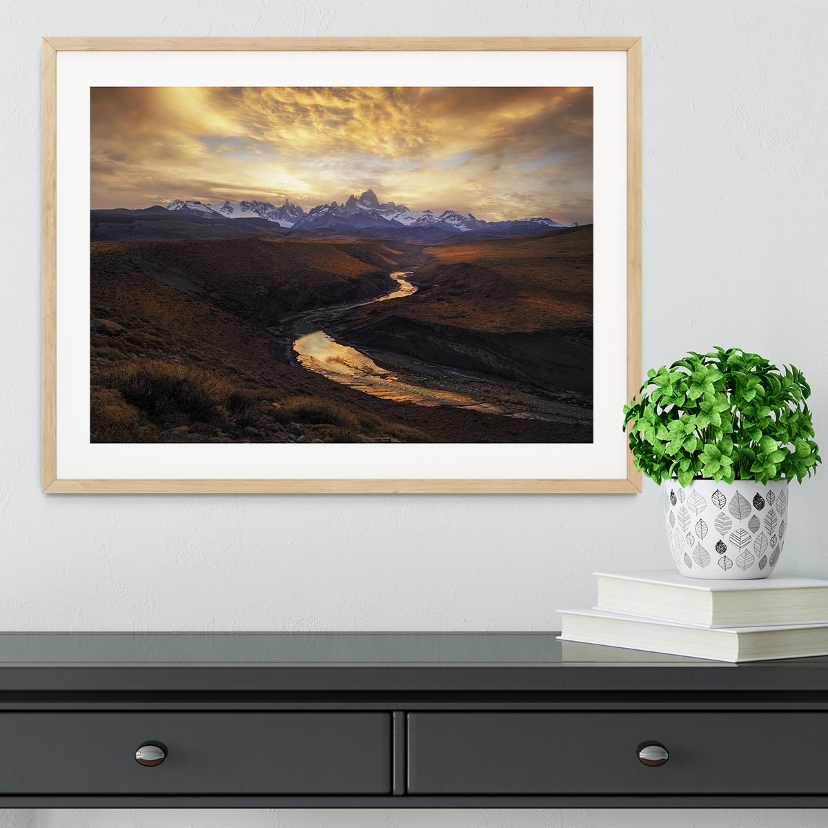 View From The Gorge Framed Print - Canvas Art Rocks - 3