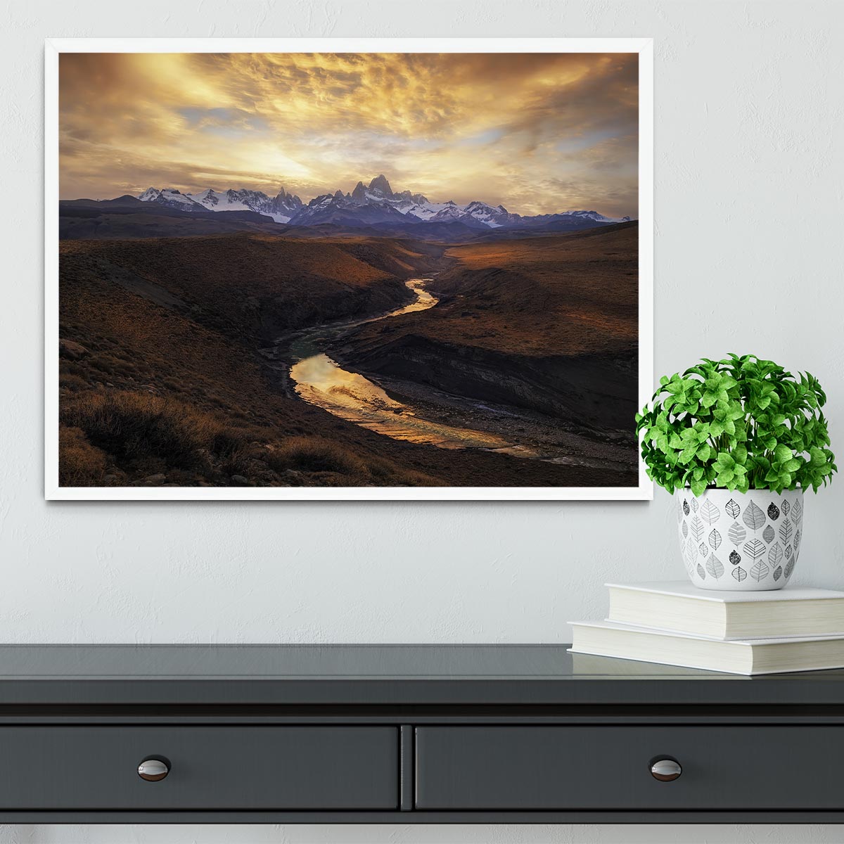 View From The Gorge Framed Print - Canvas Art Rocks -6