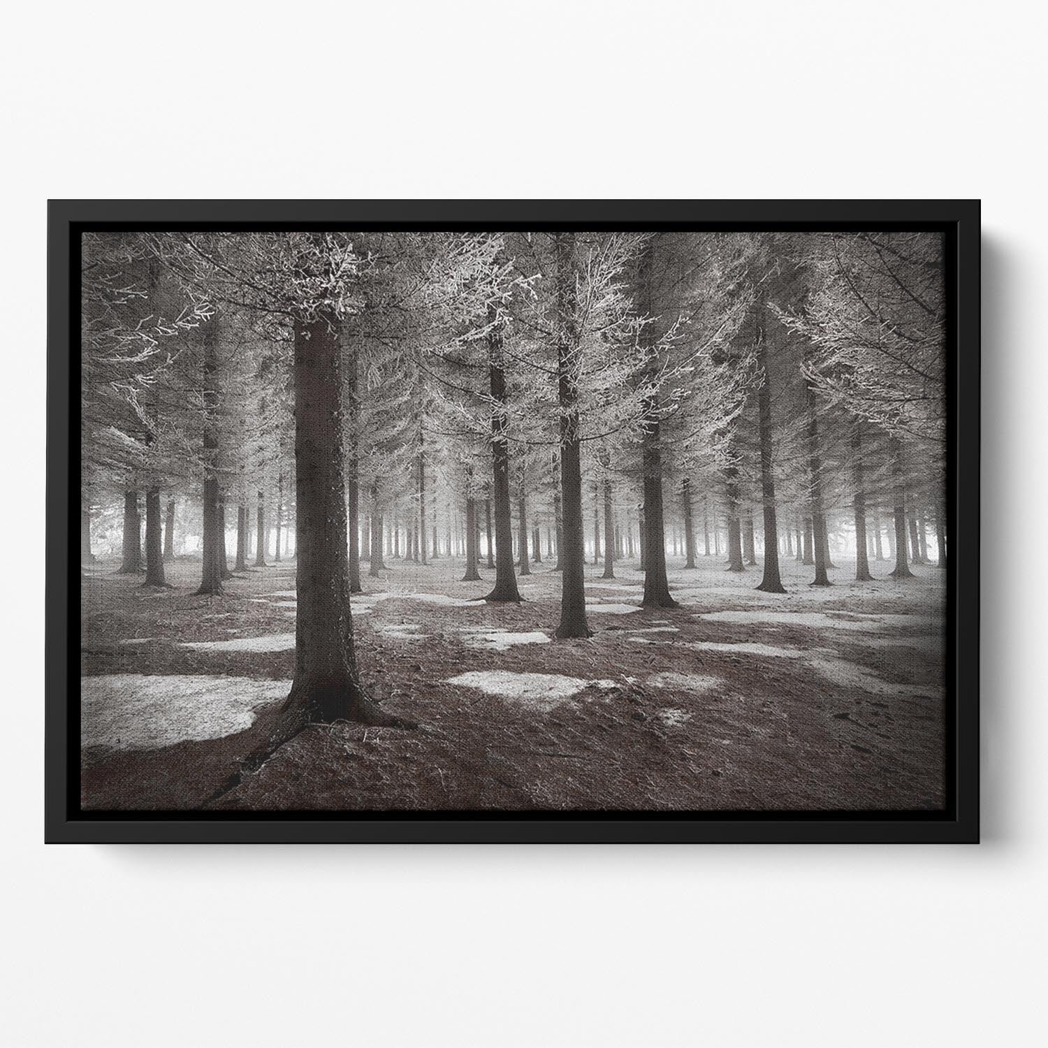 The Onset Of Winter Floating Framed Canvas - Canvas Art Rocks - 2