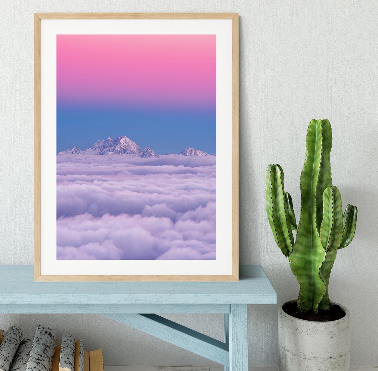 Pink In The Sky Framed Print - Canvas Art Rocks - 3